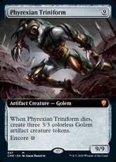 【Foil】(697)■拡張アート■《ファイレクシアの三重体/Phyrexian Triniform》[CMR-BF] 茶R