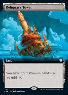 【Foil】(710)■拡張アート■《聖遺の塔/Reliquary Tower》[CMR-BF] 土地U