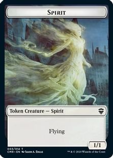 【Foil】(003)《スピリットトークン/Spirit Token》[CMR] 白