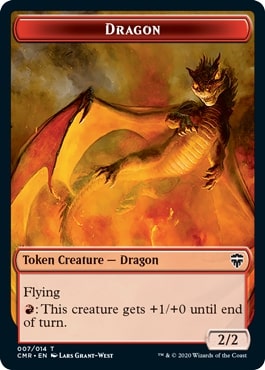 (007)《ドラゴントークン/Dragon Token》[CMR] 赤