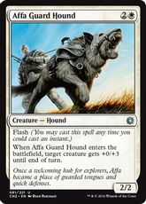 【Foil】《アーファの番犬/Affa Guard Hound》[CN2] 白U