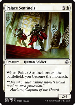 【Foil】《宮殿の歩哨/Palace Sentinels》[CN2] 白C