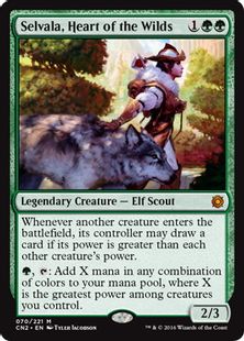 【Foil】《野生の心、セルヴァラ/Selvala, Heart of the Wilds》[CN2] 緑R