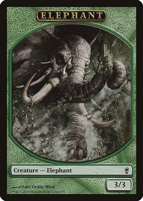 (005)《象トークン/Elephant Token》[CNS] 緑