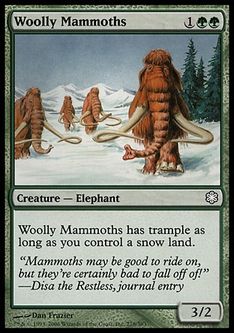 《長毛マンモス/Woolly Mammoths》[CSP構築済み-ICE] 緑C
