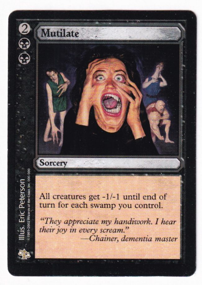【委託商品】【EN】《もぎとり/Mutilate》[テストプリント] 黒R MP | 日本最大級 MTG通販サイト「晴れる屋」