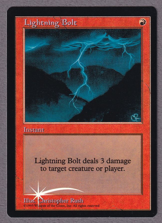 『MTG』稲妻　12 稲妻/Lightning Bolt》[2ED] 赤C | 日本最大級 MTG通販サイト「晴れる屋」
