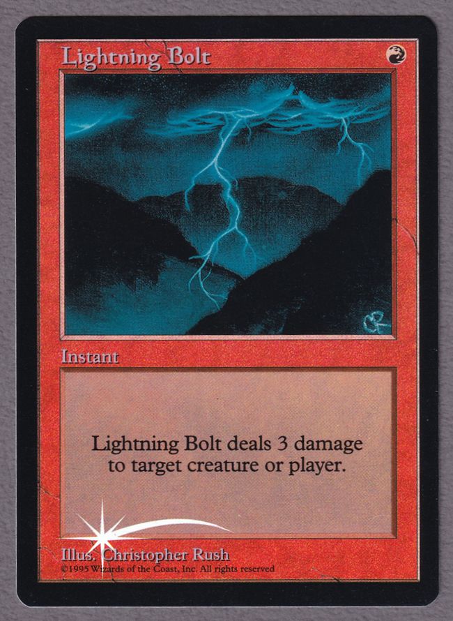 Foil】(105)□日本画□《稲妻/Lightning Bolt》※ドラフト・セット