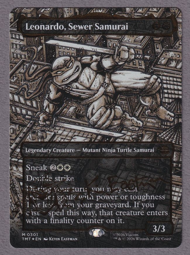 MTG Leonardo, Sewer Samurai 箔押しヘッドライナー C0920a.jpg