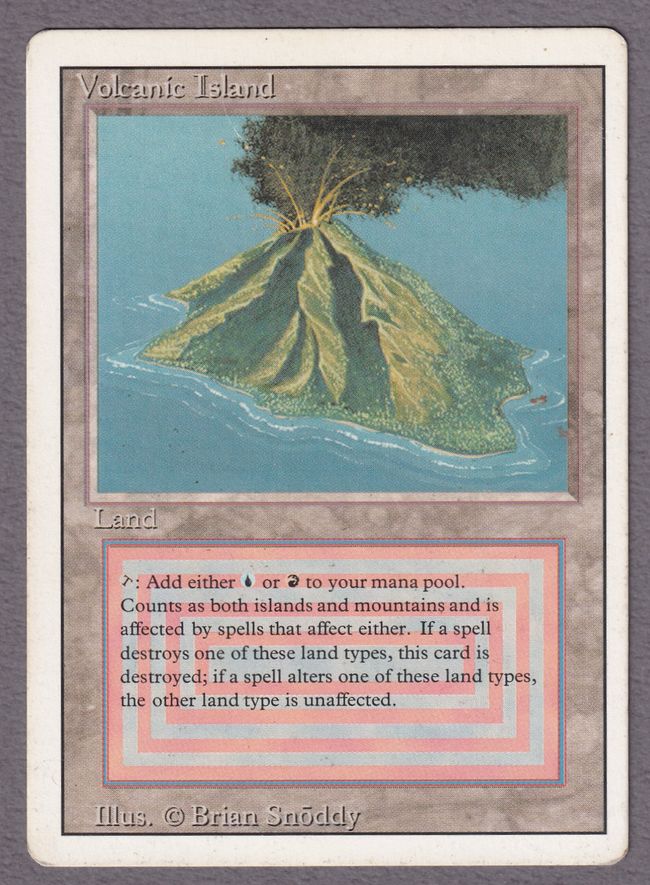 【委託商品/3枚セット】【EN】《Volcanic Island》[3ED] 3枚セット HPx3