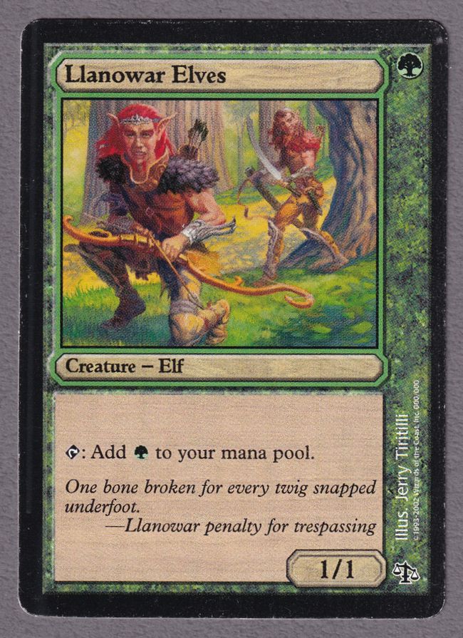 ラノワールのエルフ　4枚 ラノワールのエルフ/Llanowar Elves 【日本語版】 [FDN-緑C