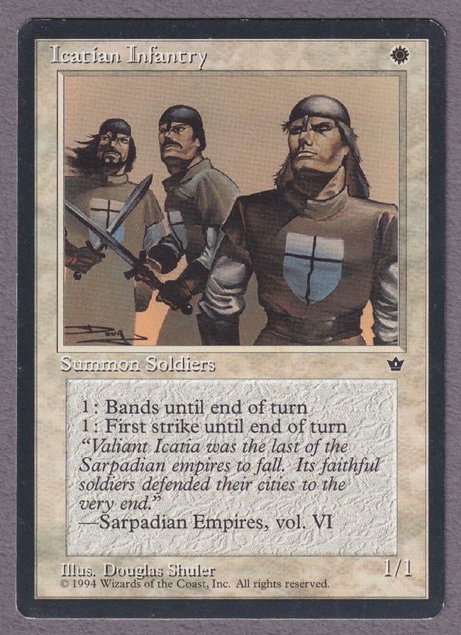 グランドセイコー セール 委託商品】《Icatian Infantry》(ワイバーンバック)[エラー マジック：ザ・ギャザリング