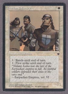 【委託商品】《Icatian Infantry》(ワイバーンバック)[エラーカード] 白 SP
