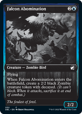 (052)《異形の隼/Falcon Abomination》[DBL-MID] 青C