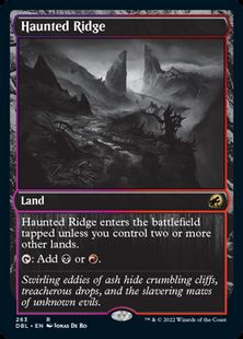 【銀幕・Foil】(263)《憑依された峰/Haunted Ridge》[DBL-MID] 土地R