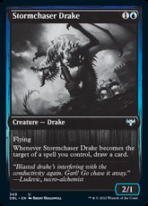 【銀幕・Foil】(349)《嵐追いのドレイク/Stormchaser Drake》[DBL-VOW] 青U