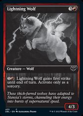 【銀幕・Foil】(435)《稲妻狼/Lightning Wolf》[DBL-VOW] 赤C