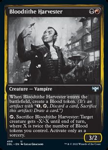 【銀幕・Foil】(499)《税血の収穫者/Bloodtithe Harvester》[DBL-VOW] 金U