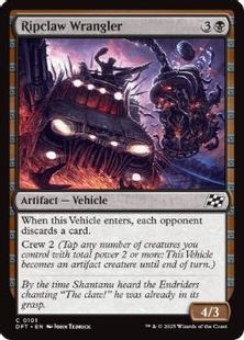 【Foil】(101)《裂爪の暴走車/Ripclaw Wrangler》[DFT] 黒C