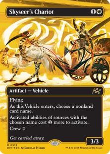 【ファーストプレイス・Foil】(518)■ボーダーレス■《空見の戦車/Skyseer's Chariot》[DFT-BF] 白R