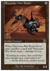 《Phyrexian War Beast》(Propeller Left)[DKM] 茶C