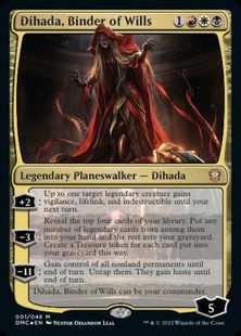 (001)《意志を縛る者、ディハーダ/Dihada, Binder of Wills》[DMC] 金R