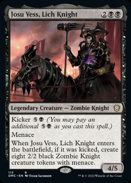 (113)《リッチの騎士、ジョス・ヴェス/Josu Vess, Lich Knight》[DMC] 黒R