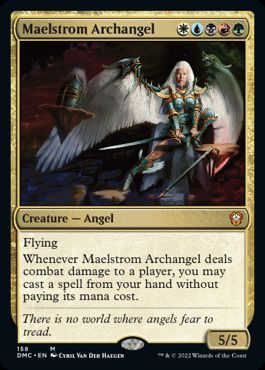 (158)《大渦の大天使/Maelstrom Archangel》[DMC] 金R