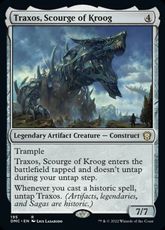 (195)《クルーグの災い魔、トラクソス/Traxos, Scourge of Kroog》[DMC] 茶R