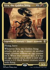 【エッチング・Foil】(070)《黄金の一刺し、ジラ/Xira, the Golden Sting》[DMC-BF] 金R