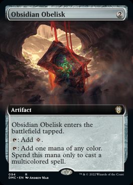 (094)■拡張アート■《黒曜石のオベリスク/Obsidian Obelisk》[DMC-BF] 茶R