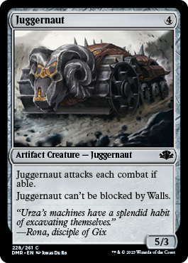 【Foil】(228)《巨大戦車/Juggernaut》[DMR] 茶C