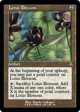 【Foil】(384)■旧枠■《水蓮の花/Lotus Blossom》[DMR-BF] 茶R