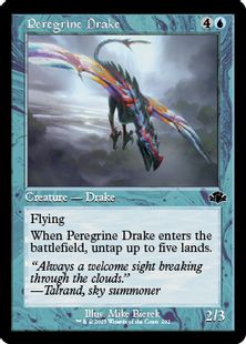 (292)■旧枠■《流浪のドレイク/Peregrine Drake》[DMR-BF] 青C