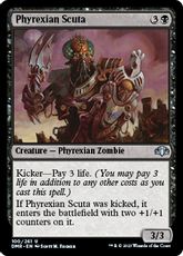 【Foil】(100)《ファイレクシアの盾持ち/Phyrexian Scuta》[DMR] 黒U