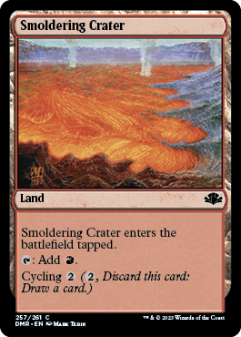 (257)《薄煙の火口/Smoldering Crater》[DMR] 土地C
