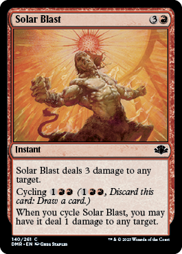 (140)《陽光の突風/Solar Blast》[DMR] 赤C