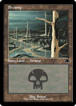 (407)■旧枠■《沼/Swamp》[DMR] 土地