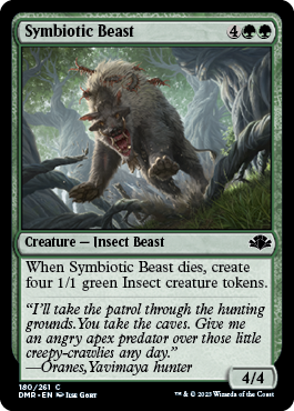 【Foil】(180)《共生する獣/Symbiotic Beast》[DMR] 緑C