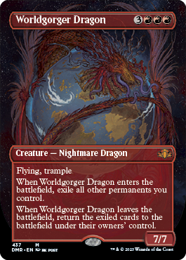 (437)■ボーダーレス■《世界喰らいのドラゴン/Worldgorger Dragon》[DMR-BF] 赤R