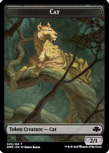【Foil】(003)《猫トークン/Cat token》[DMR] 黒