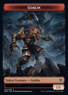 (012)《ゴブリントークン/Goblin token》[DMU] 赤