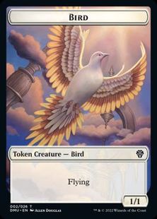 【Foil】(002)《鳥トークン/Bird token》[DMU] 白