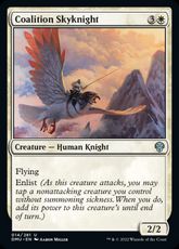 【Foil】(014)《連合の空騎士/Coalition Skyknight》[DMU] 白U