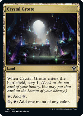 《水晶の岩屋/Crystal Grotto》[DMU] 土地C