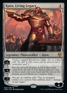 【Foil】(001)《生けるレガシー、カーン/Karn, Living Legacy》[DMU] 無R