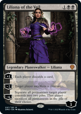 Foil】《ヴェールのリリアナ/Liliana of the Veil》(RPTQプロモ)[流星