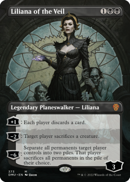 Foil】《ヴェールのリリアナ/Liliana of the Veil》(RPTQプロモ)[流星