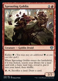 (145)《芽吹くゴブリン/Sprouting Goblin》[DMU] 赤U