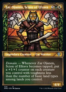 (326)■ショーケース■《エフラヴァの末裔、ザー・オジャネン/Zar Ojanen, Scion of Efrava》[DMU-BF] 金U